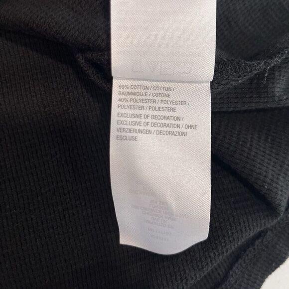 Quacker Factory Rhinestone Pumpkin Black Waffle Knit Long Sleeve Tee Size 3X - Picture 12 of 12